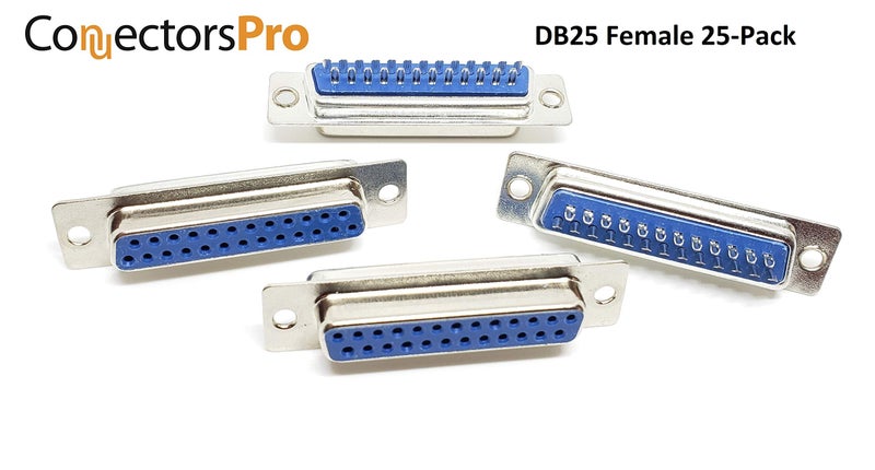 Connectors Pro Pc Accessories - Connectors Pro 25 PCS DB25 Female RS232 D-Sub 25 Pins Solder Type Connector, 25-Pack - Image 3